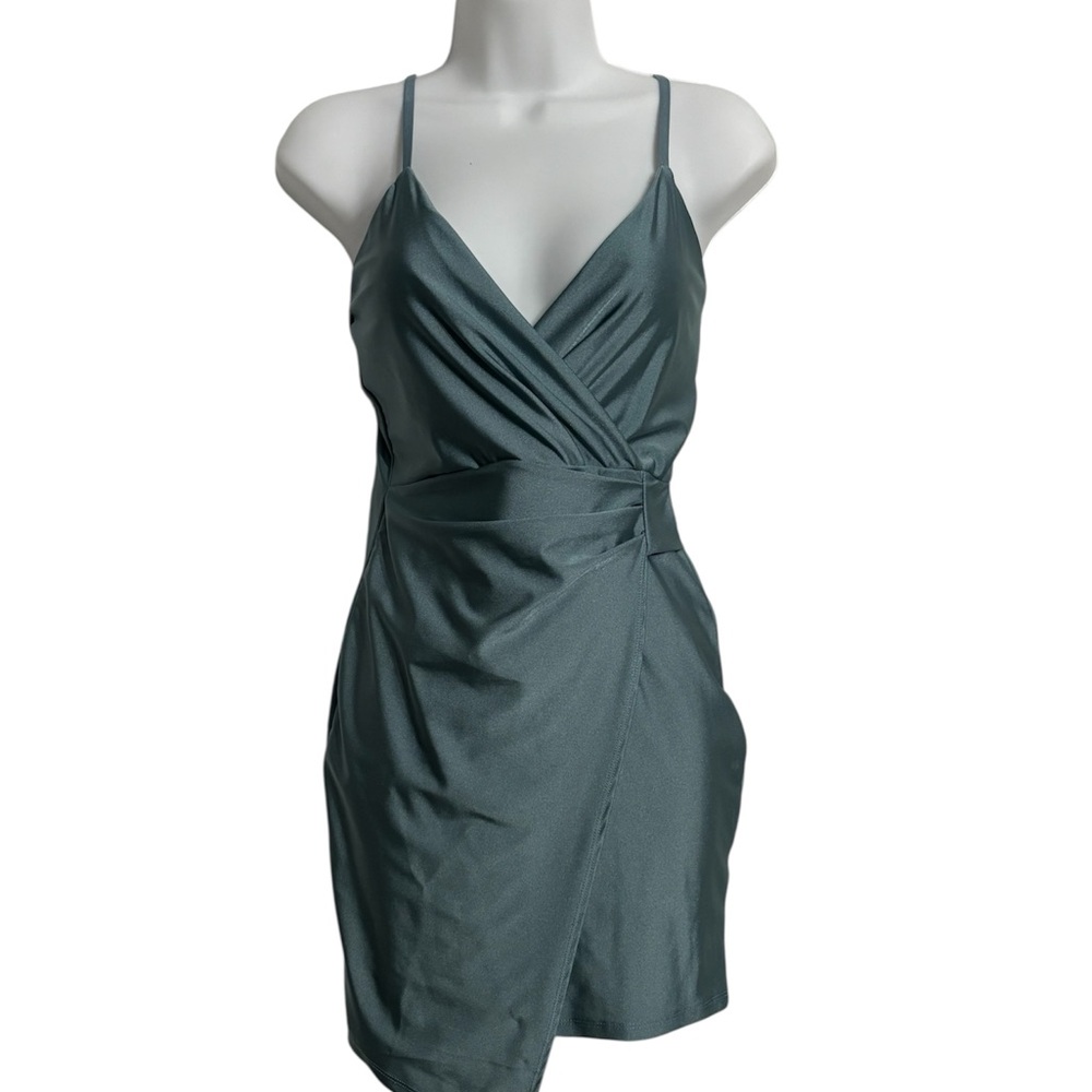 AKIRA Slate Blue Mini Dress